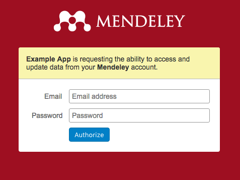 Legacy authorization dialog